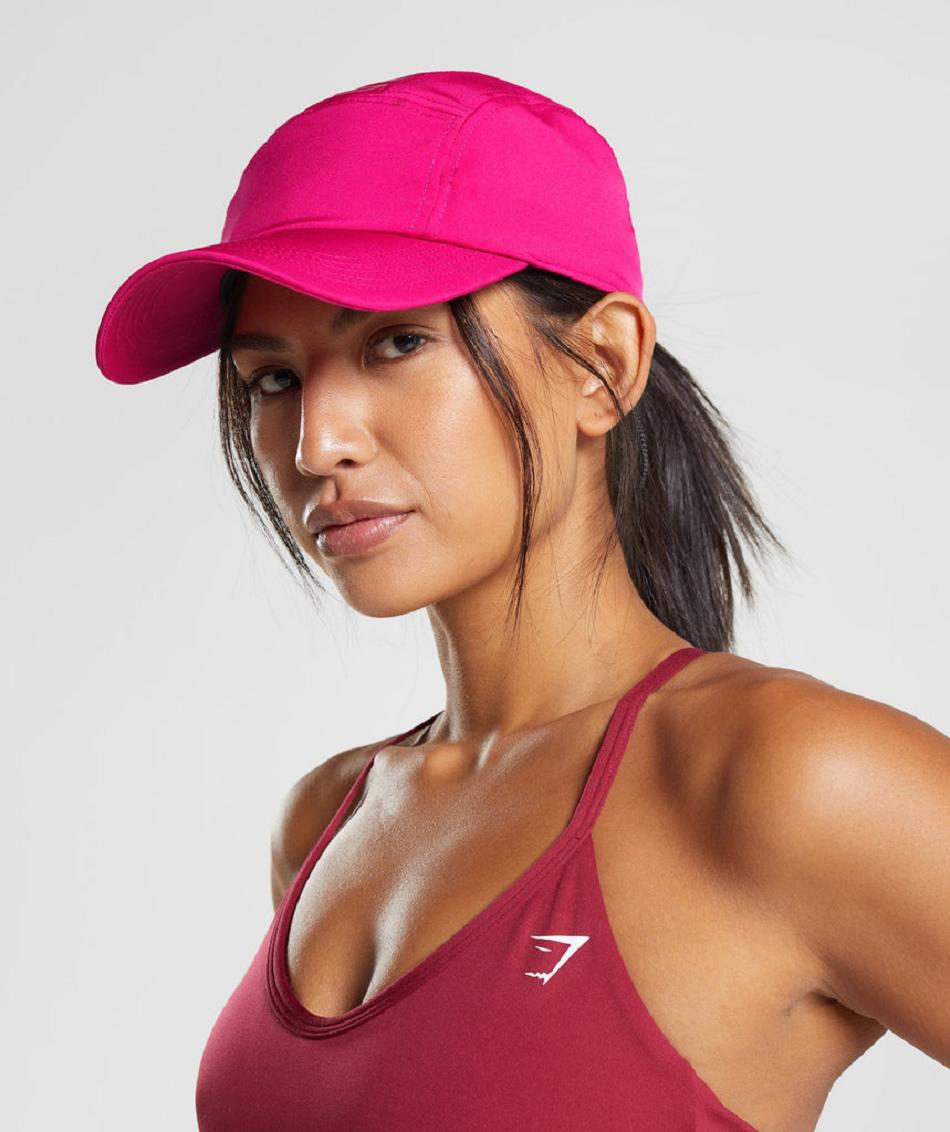 Sombreros Gymshark Logo 5 Panel Cap Mujer Rosas | CO 3036NWY